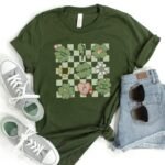 Checkered L&D St Patrick's Day T-Shirt - Image 7